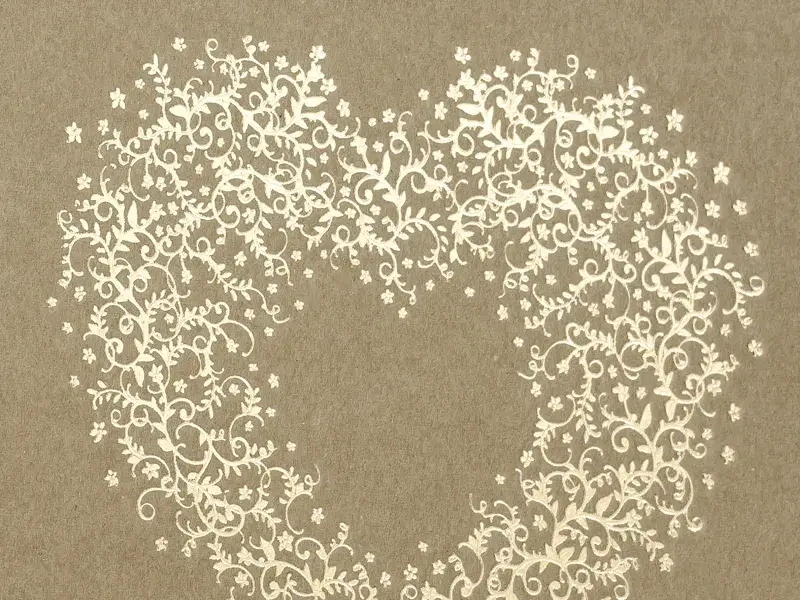 Svatební kniha hostů hnědá se srdcem