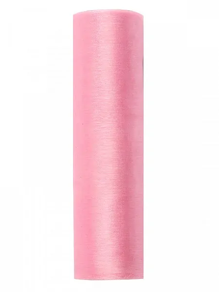 Organza 16cm x 9m světle růžová