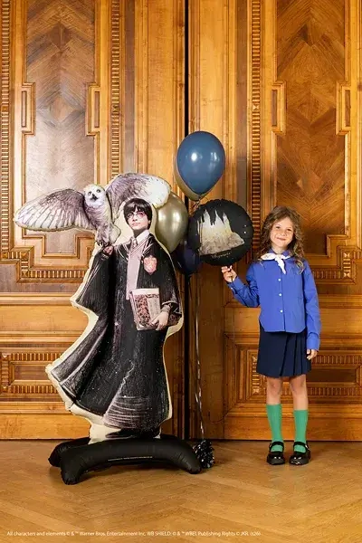 Stojící fóliový balónek Harry Potter s Hedvikou 106 × 176 cm