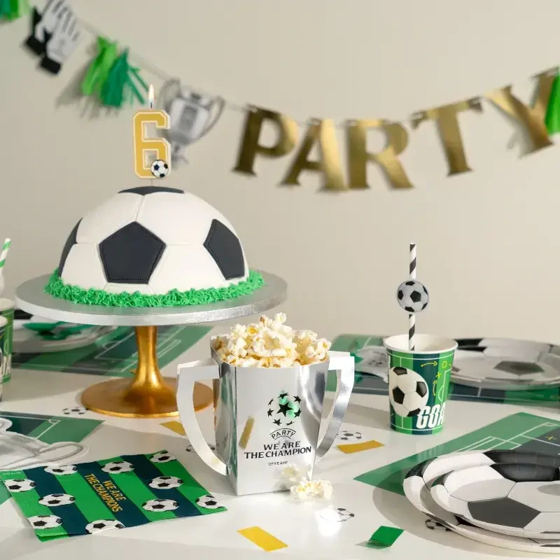 Krabičky na popcorn Fotbal We Are The Champions 6 ks