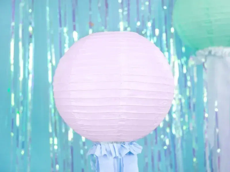Lampion kulatý 35 cm růžový