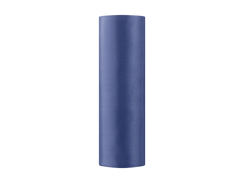 Satén v roli úzký Tmavě modrý 16 cm x 9 m