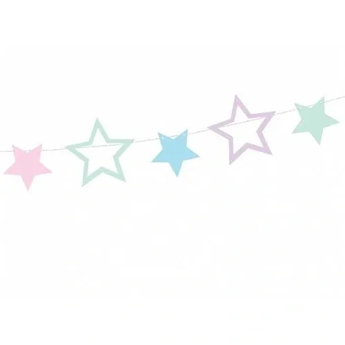 Girlanda jednorožec - hvězdy 140 cm