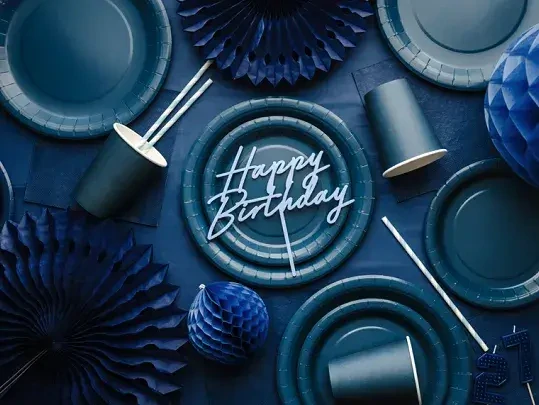 Papírové kelímky tmavě modré 6 ks