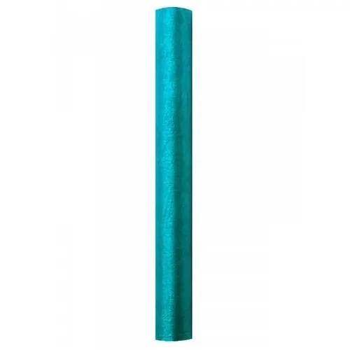 Organza 36cm x 9m tyrkysová