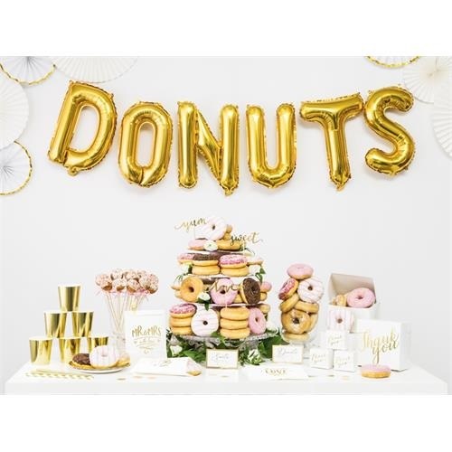 Foliové písmeno O zlaté 35 cm