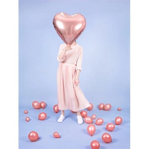 Foliový balonek srdce rose gold 61 cm
