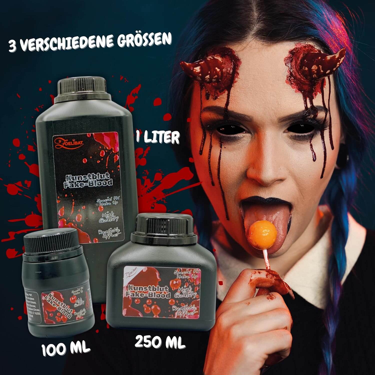 Umělá realistická krev na Halloween