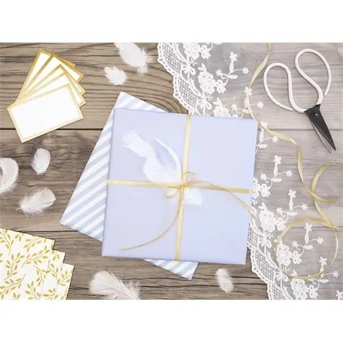 Jmenovky zlatý rámeček 10 ks