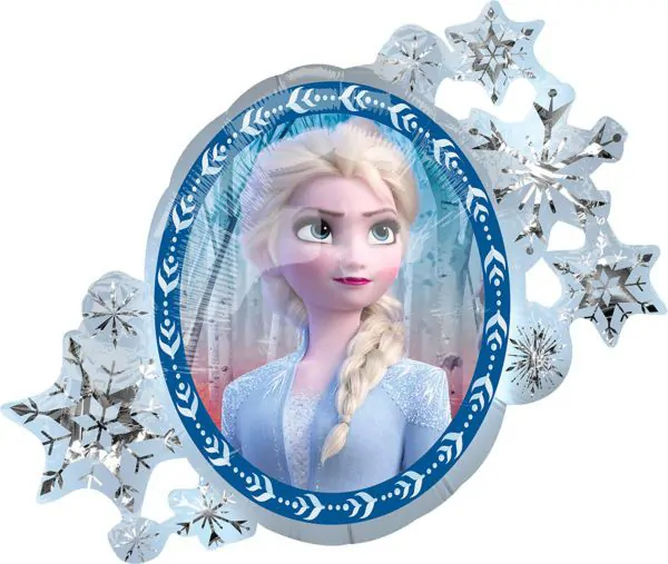 Foliový balonek ovál Frozen - Anna a Elsa 63 x 78 cm