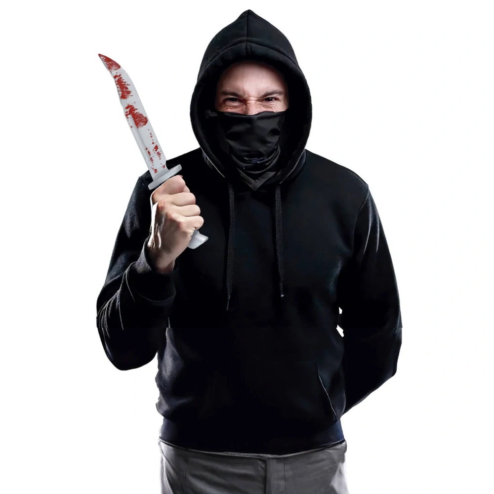 Plastový krvavý nůž 33 cm