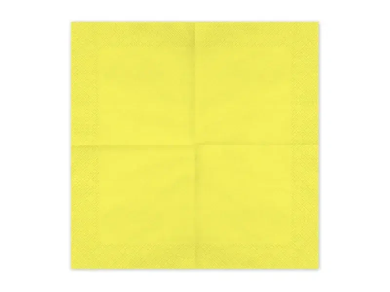 Papírové ubrousky žluté 20ks