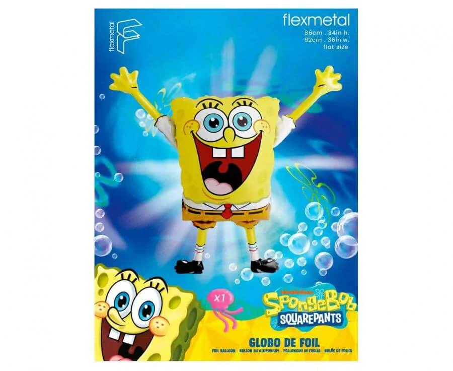 Fóliový balonek Sponge Bob v kalhotách 92 cm