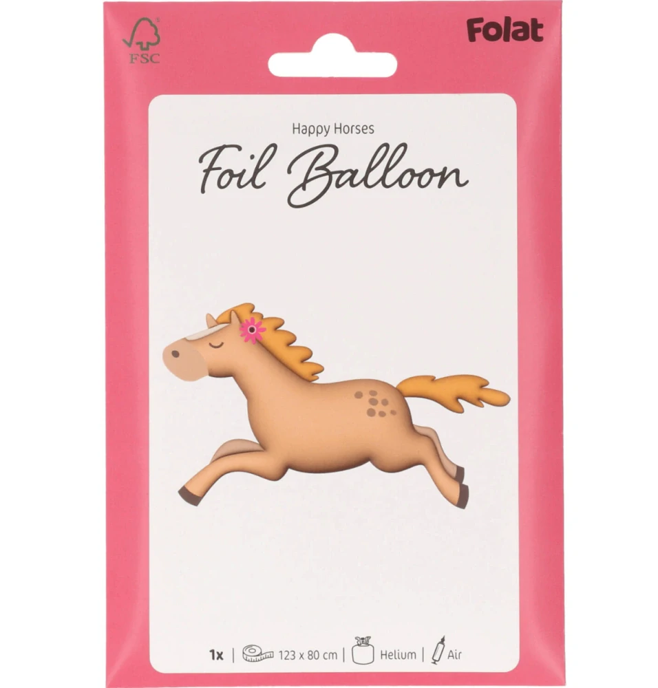 Fóliový balonek Skákající kůň 123 cm