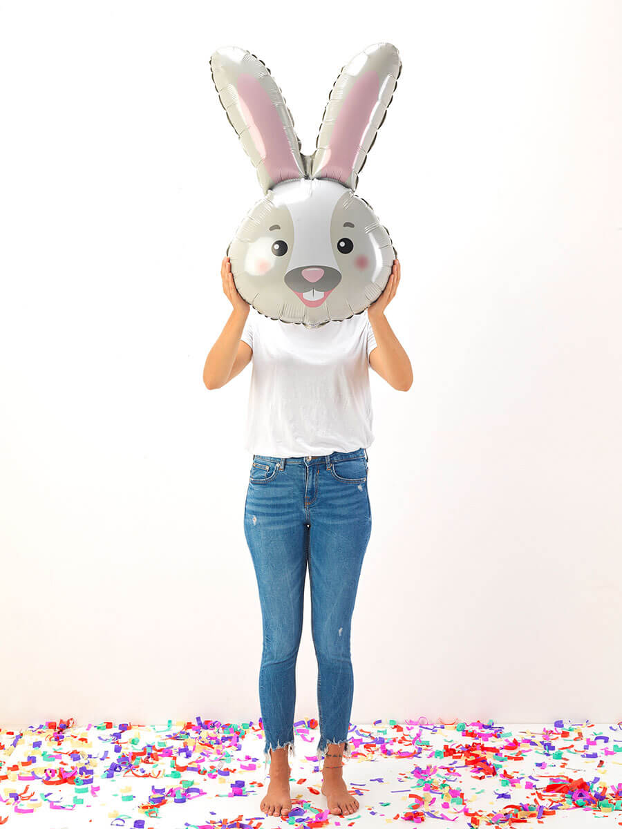 Fóliový balónek - hlava zajíce 94 cm