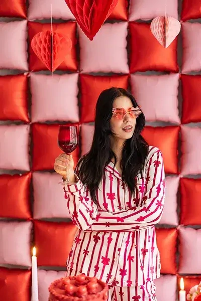 Brýle červené Srdce s plameny