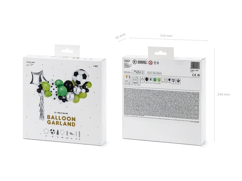 Balónková girlanda Fotbal 150x126cm