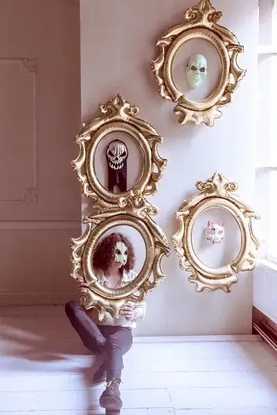 Maska Lebka svítící ve tmě