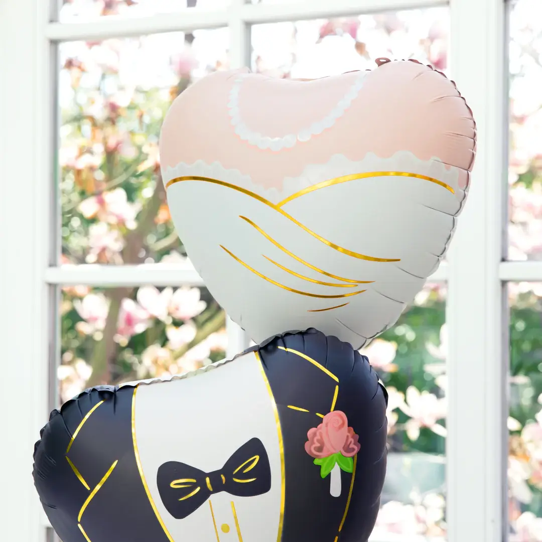 Fóliový balónek srdce Ženich 45cm