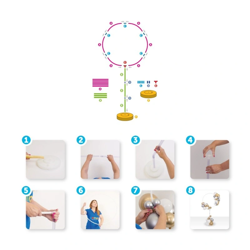 Kruh na balónkové dekorace 70 cm