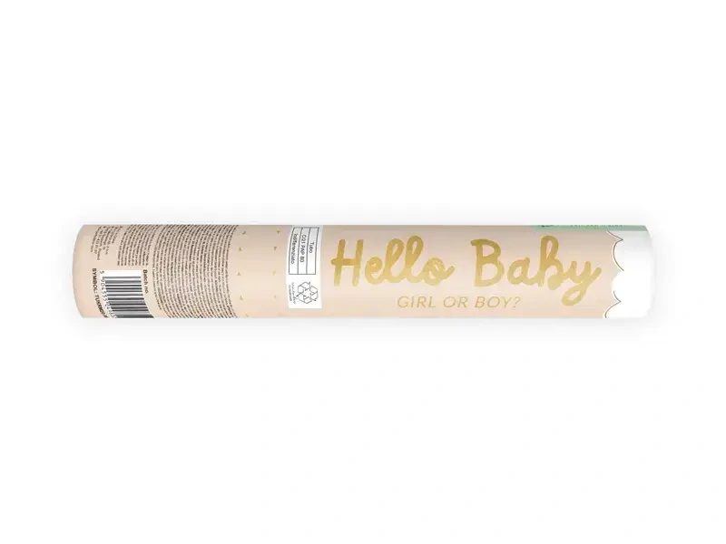 Vystřelovací konfety růžoví motýlci - Hello Baby 20 cm