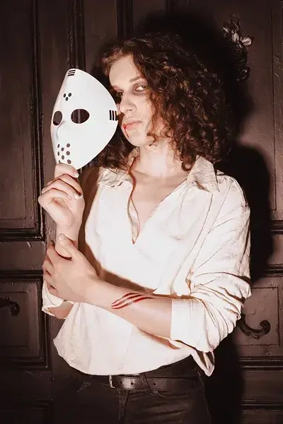 Halloween maska Pátek 13. - perleťová