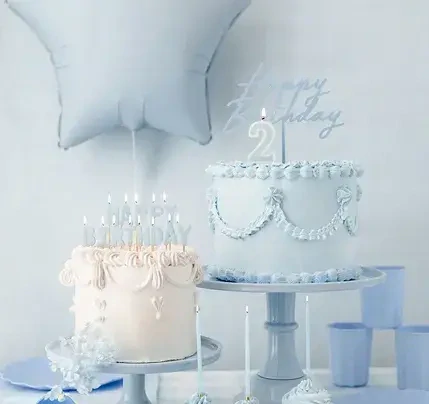 Fóliový balónek hvězda pastelově modrá 48cm