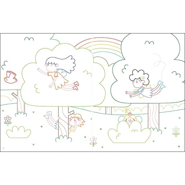 Omalovánky s tetováním Víly a Princezny