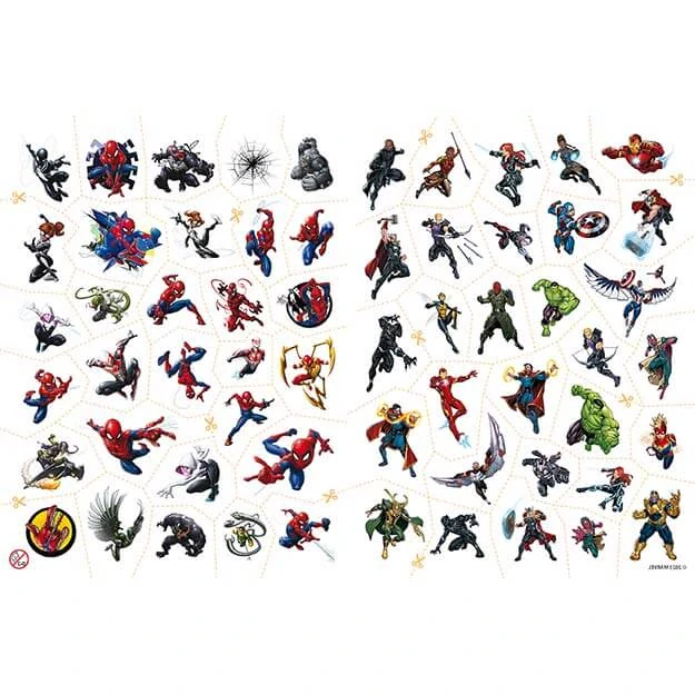 Omalovánky s tetováním Marvel