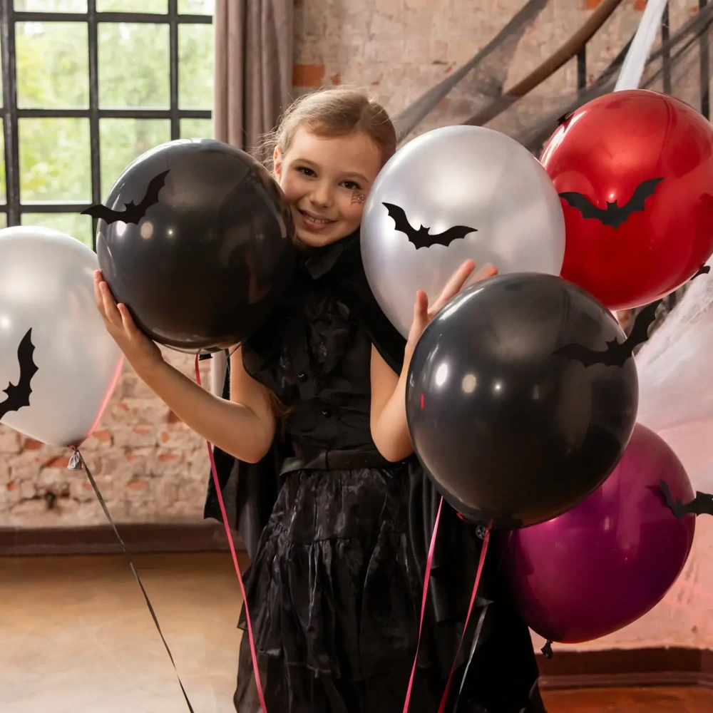 Latexové balonky 3D netopýři 30 cm – 6 ks