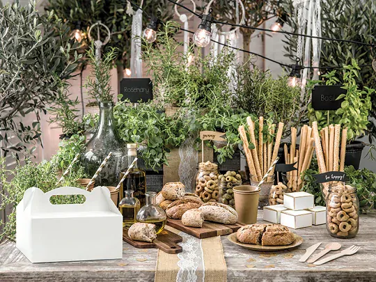 Krabička na výslužku bílá 1ks