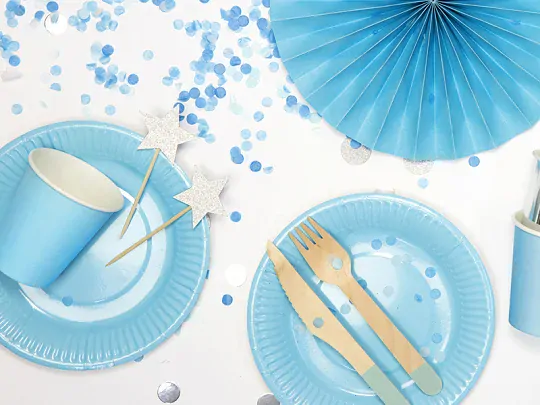 Dřevěné příbory, mátové, 18ks