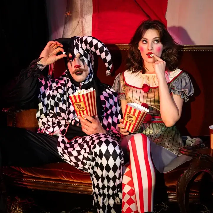 Krabičky na popcorn Halloween Freak Show 6 ks