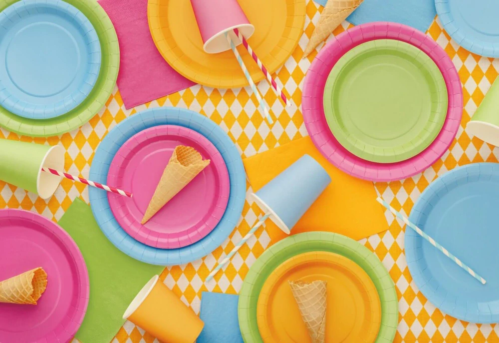 Papírové kelímky oranžové 6 ks