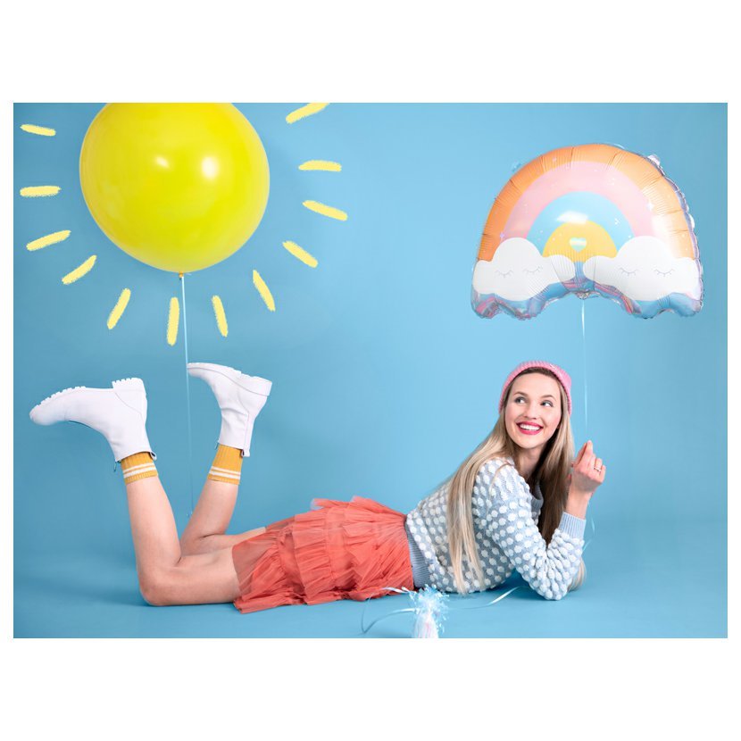 Fóliový balónek Duha 55 x 40 cm