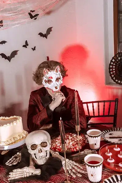 Halloweenská maska Krvavý vlk