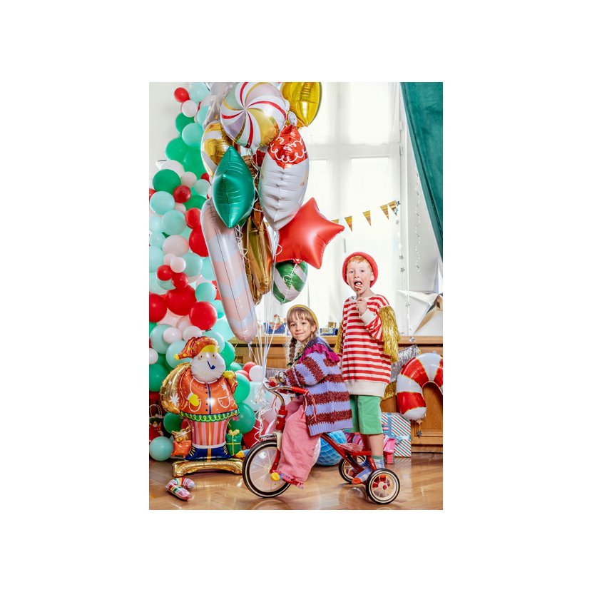 Foliový stojící balonek - Santa 63x106 cm