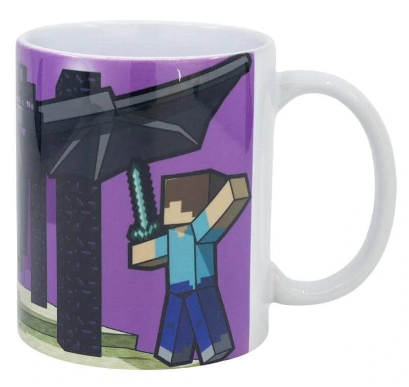 Hrnek Minecraft fialový - keramický