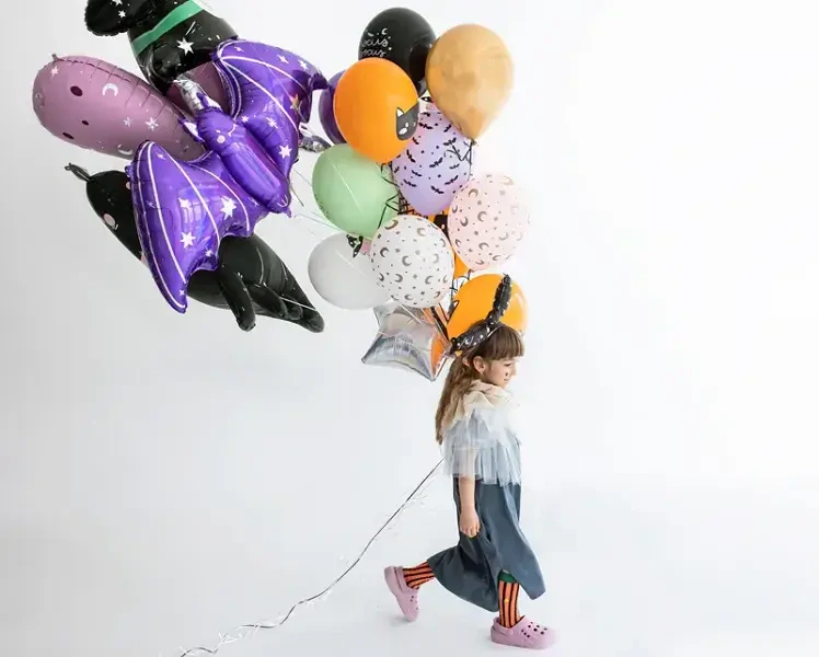 Latexové balonky Halloween kočička 30 cm - 6 ks