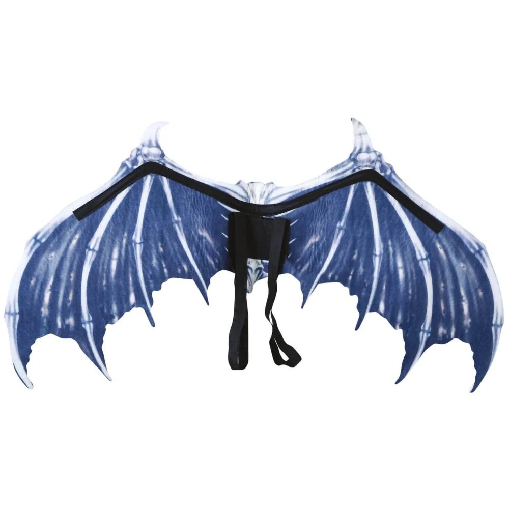 Halloweenské netopýří křídla s kostmi