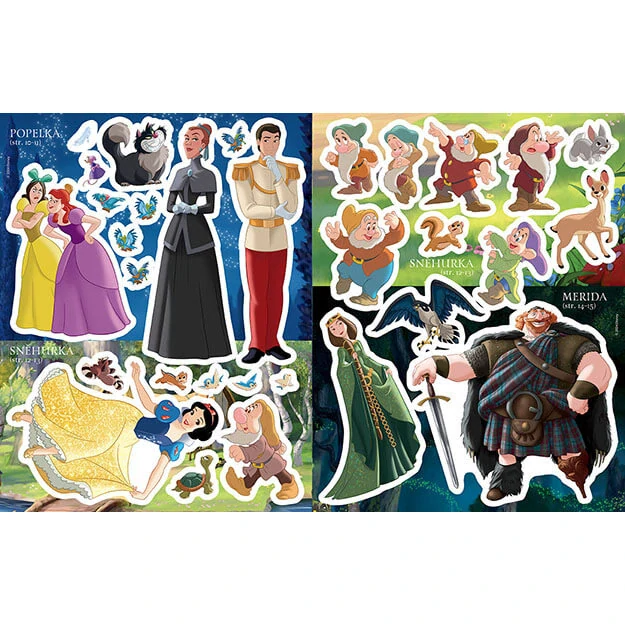 Samolepková knížka Disney Princezny