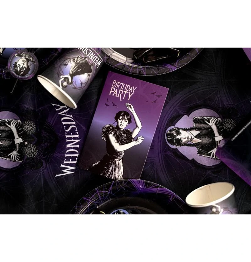 Pozvánky a obálky Wednesday 8ks