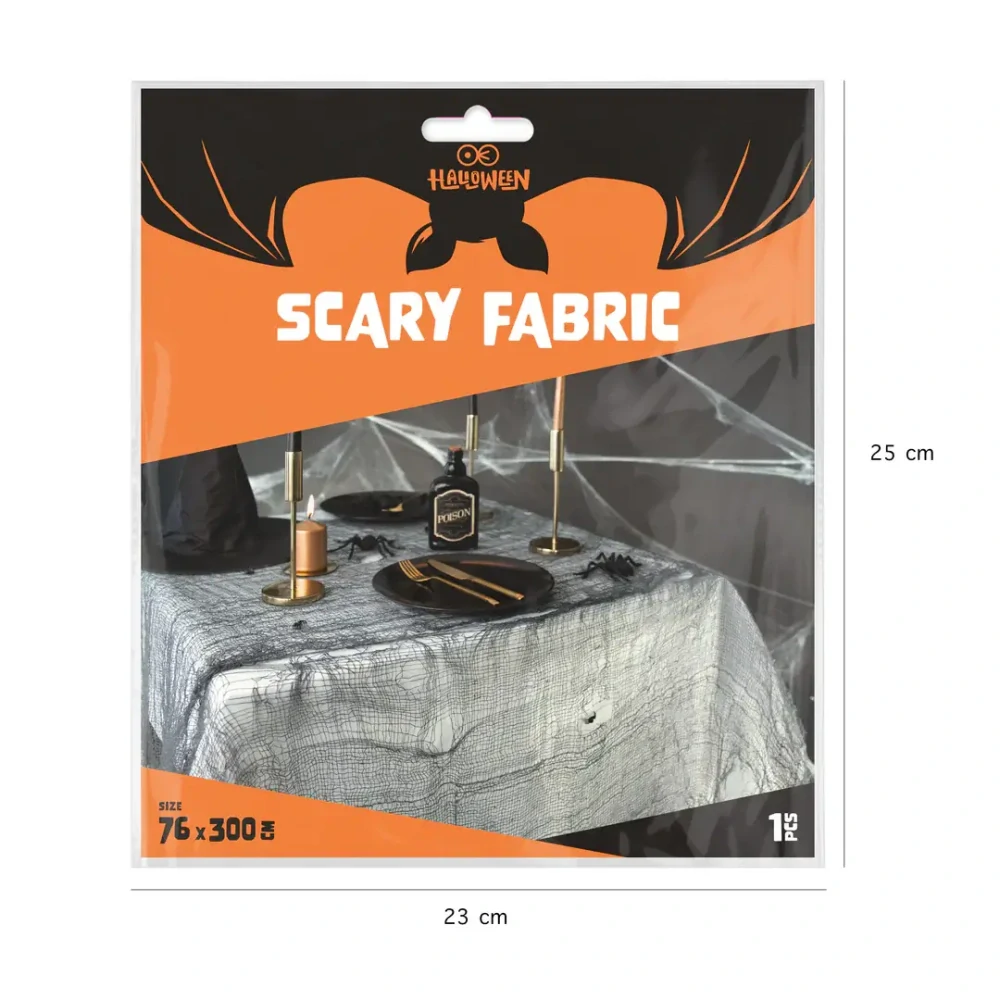 Pavučina černá 76 x 300 cm