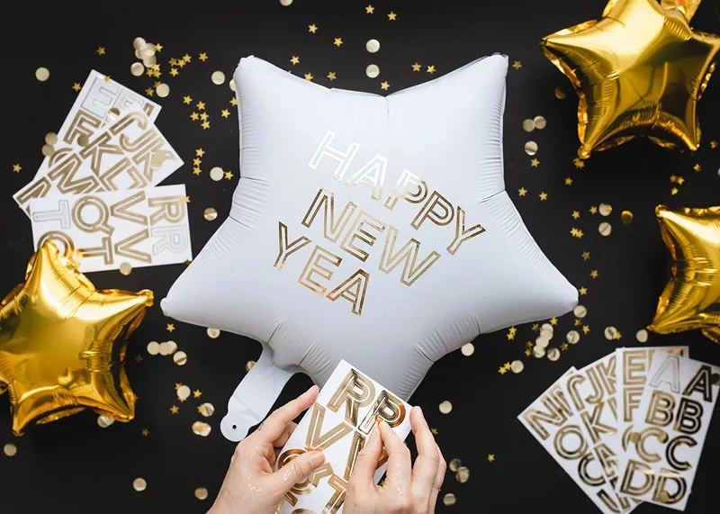 Samolepky zlatá písmena 