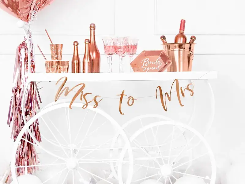 Rozlučkový banner Miss to Mrs