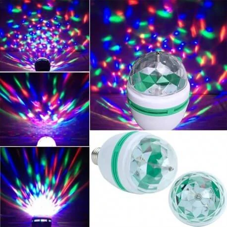 Disco barevná LED žárovka
