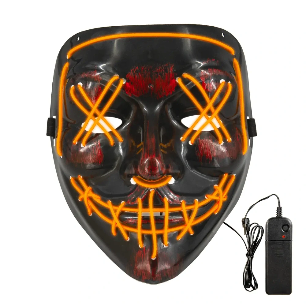 Halloweenská LED maska Purge