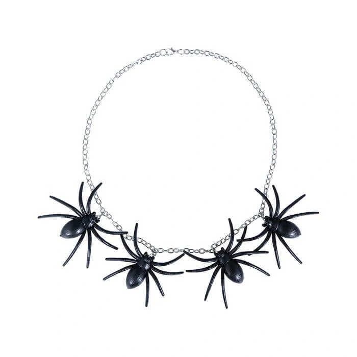 Set halloweenských šperků - pavouci