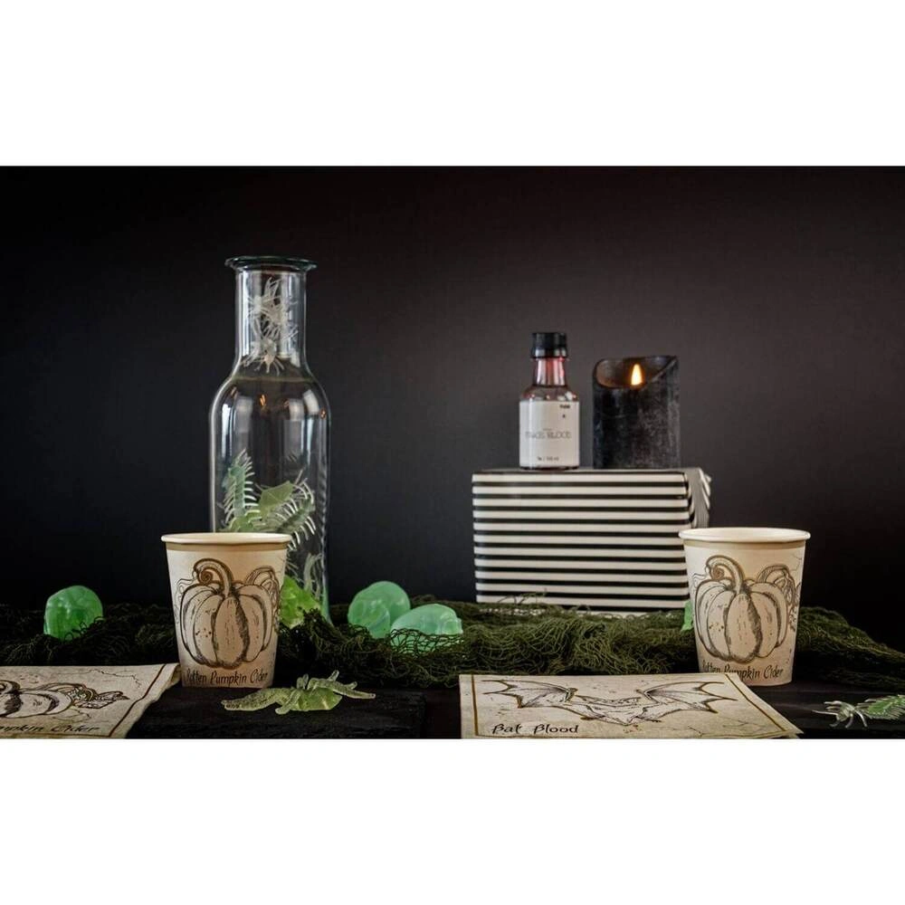 Stolová šerpa - síť s lebkami 180cm