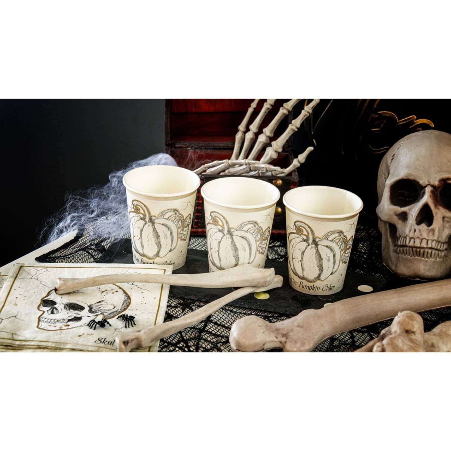 Halloween dekorace kosti 12 ks